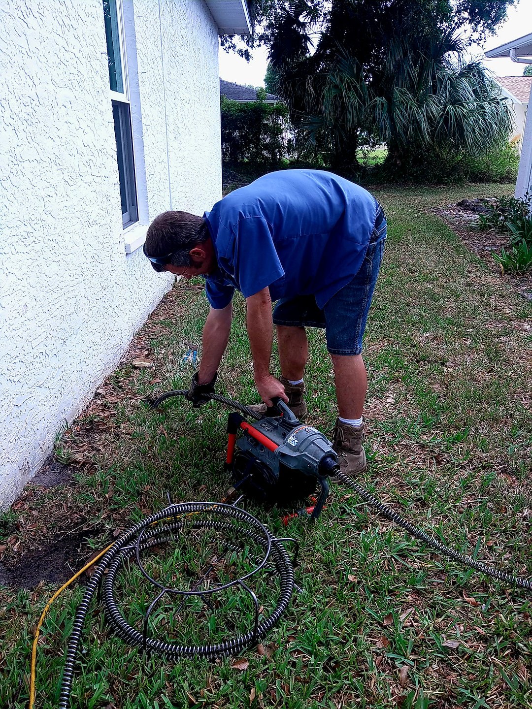 Drain Cleaning, Whole House Stoppage, Cleared From Cleanout Thumbnail
